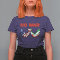 Free Iran T Shirt For Women No War Support Iranian Freedom