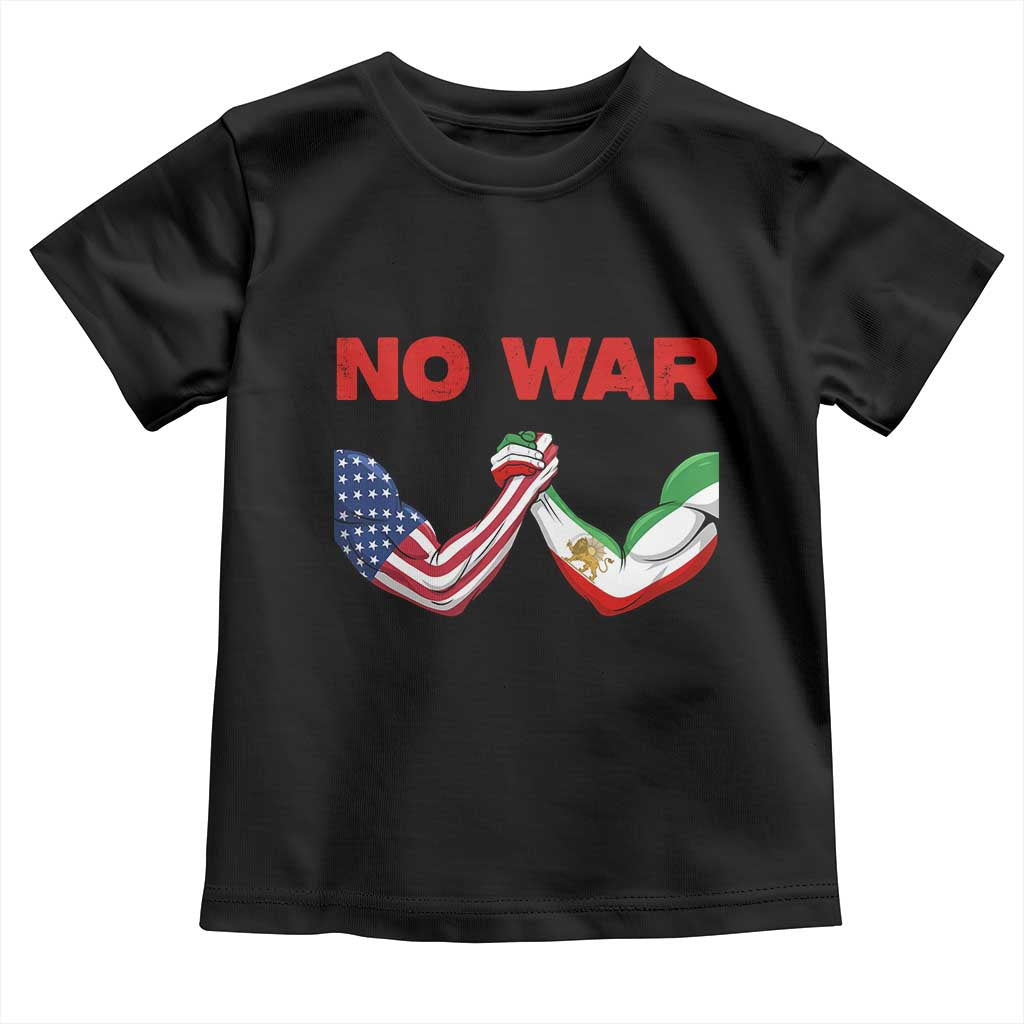 Free Iran Toddler T Shirt No War Support Iranian Freedom