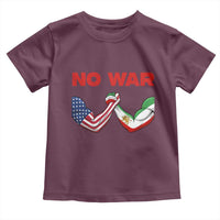 Free Iran Toddler T Shirt No War Support Iranian Freedom