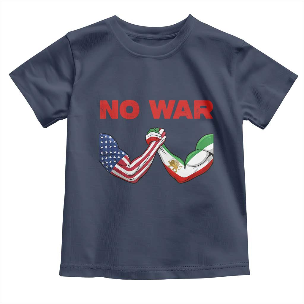 Free Iran Toddler T Shirt No War Support Iranian Freedom