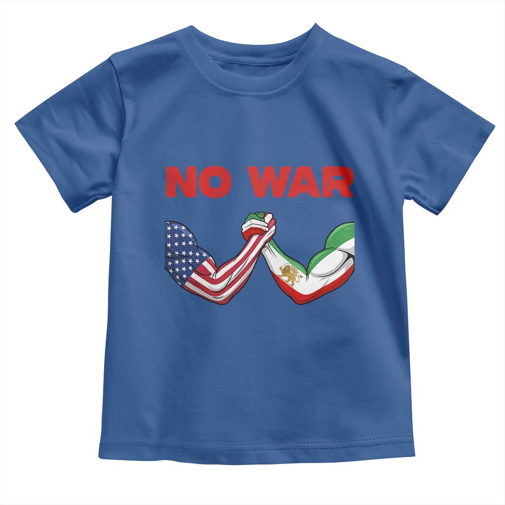 Free Iran Toddler T Shirt No War Support Iranian Freedom