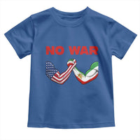 Free Iran Toddler T Shirt No War Support Iranian Freedom