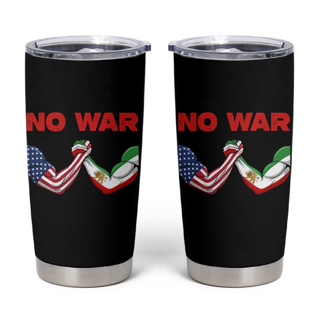 Free Iran Tumbler Cup No War Support Iranian Freedom