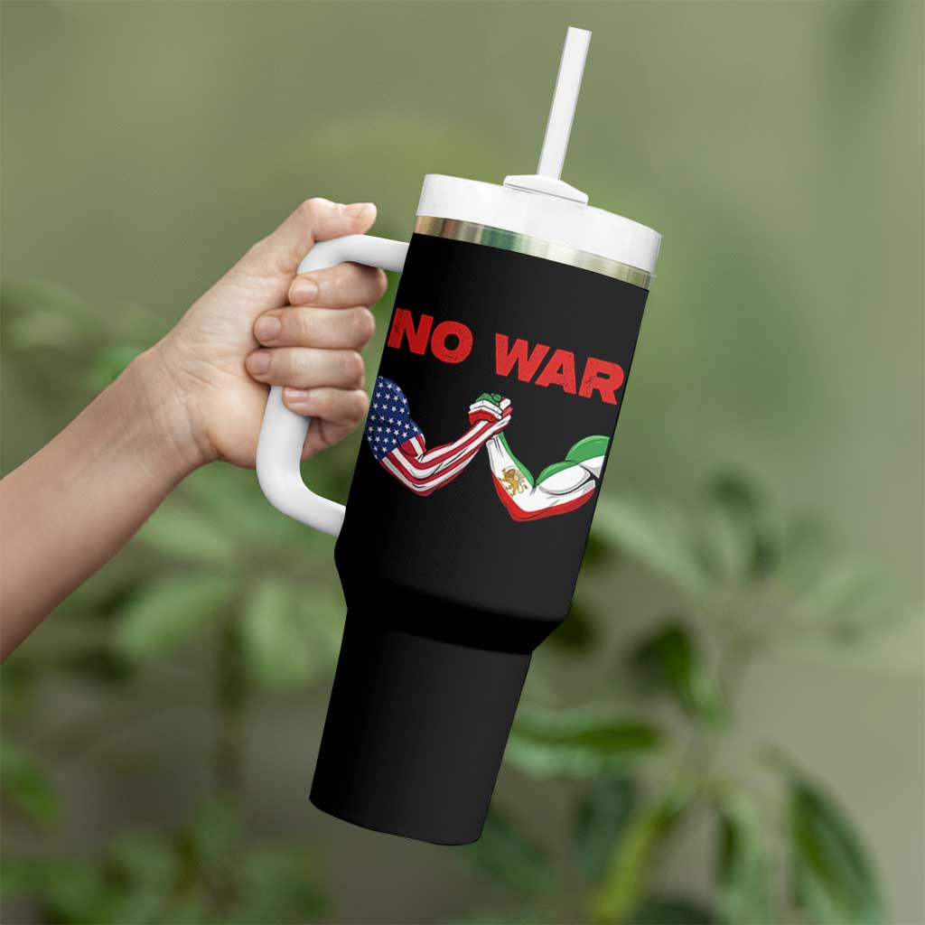 Free Iran Tumbler With Handle No War Support Iranian Freedom