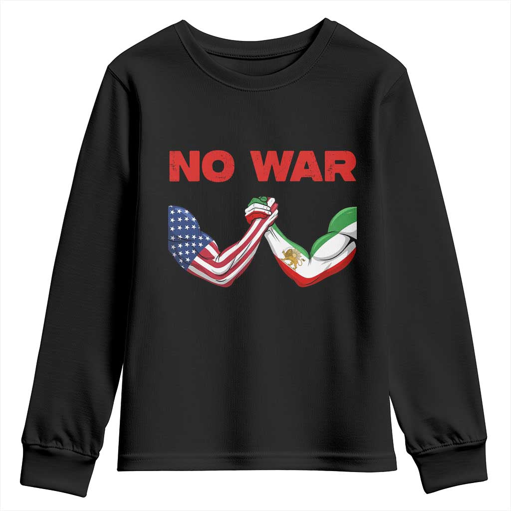 Free Iran Youth Sweatshirt No War Support Iranian Freedom