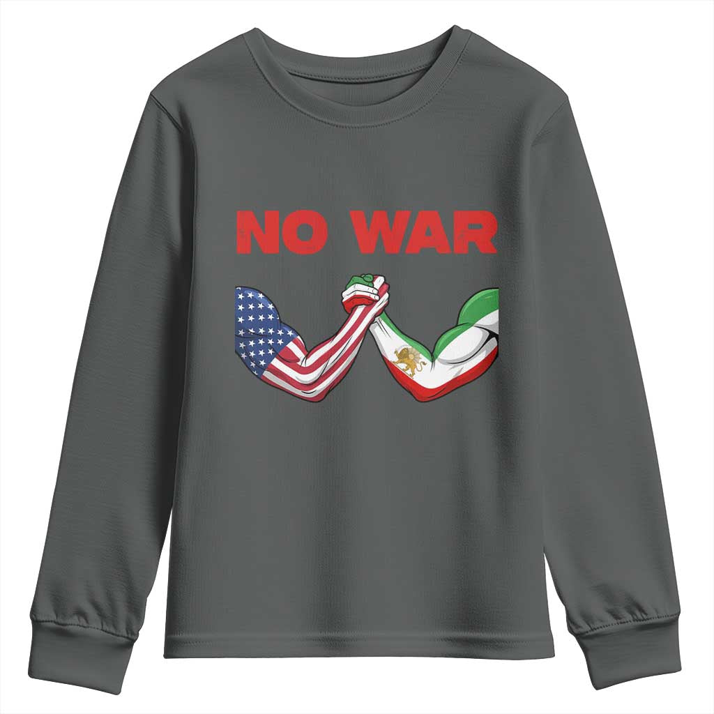 Free Iran Youth Sweatshirt No War Support Iranian Freedom