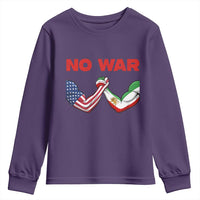 Free Iran Youth Sweatshirt No War Support Iranian Freedom