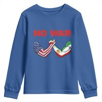 Free Iran Youth Sweatshirt No War Support Iranian Freedom