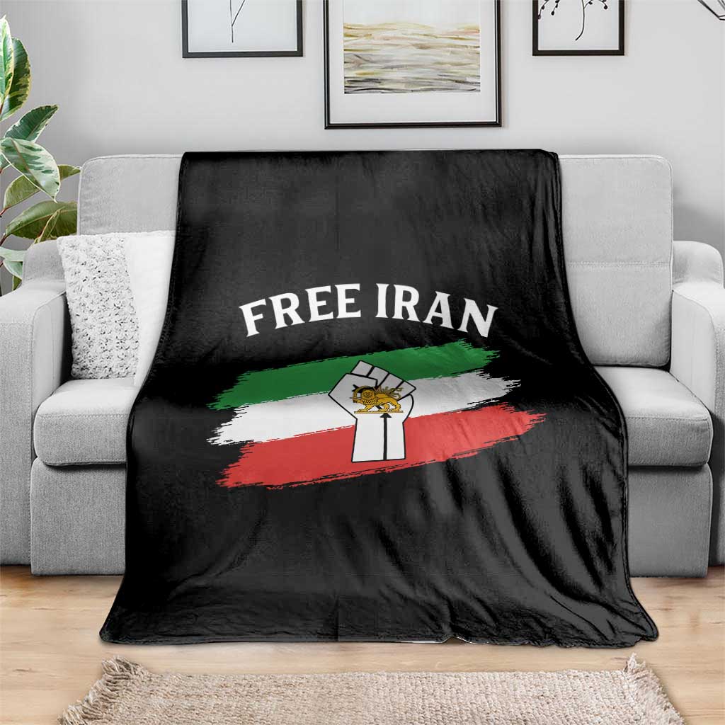 Free Iran Throw Blanket Support Iranian Freedom No War