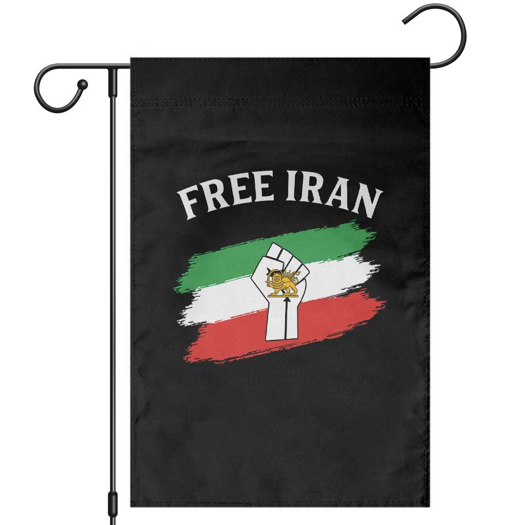 Free Iran Garden Flag Support Iranian Freedom No War