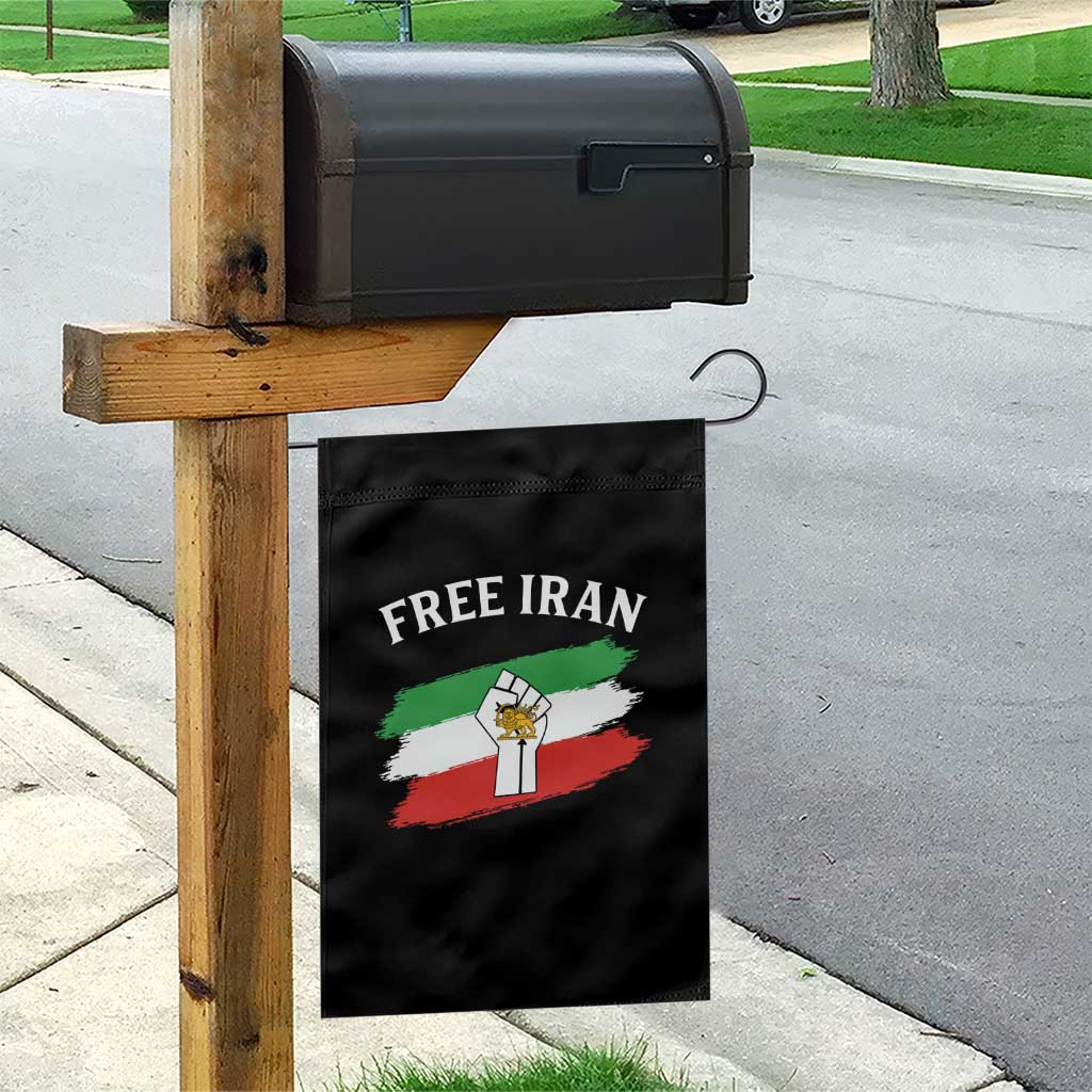 Free Iran Garden Flag Support Iranian Freedom No War