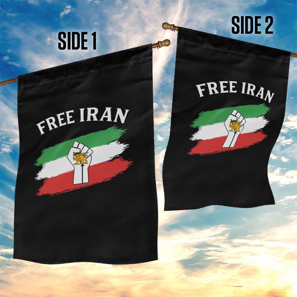 Free Iran Garden Flag Support Iranian Freedom No War