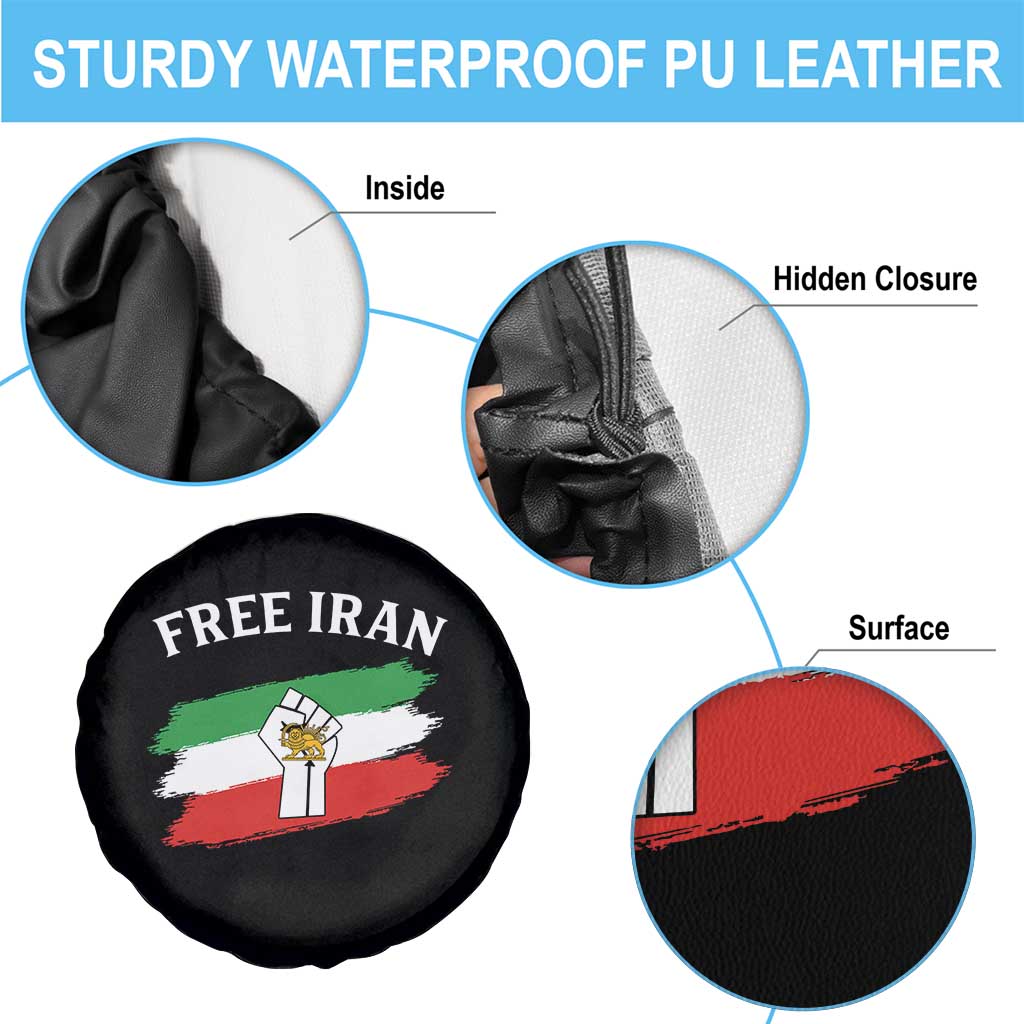 Free Iran Spare Tire Cover Support Iranian Freedom No War