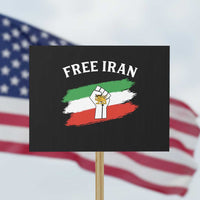Free Iran Protest Sign Support Iranian Freedom No War