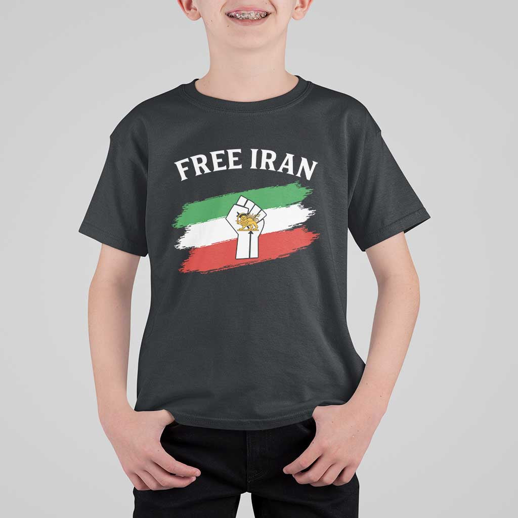 Free Iran T Shirt For Kid Support Iranian Freedom No War