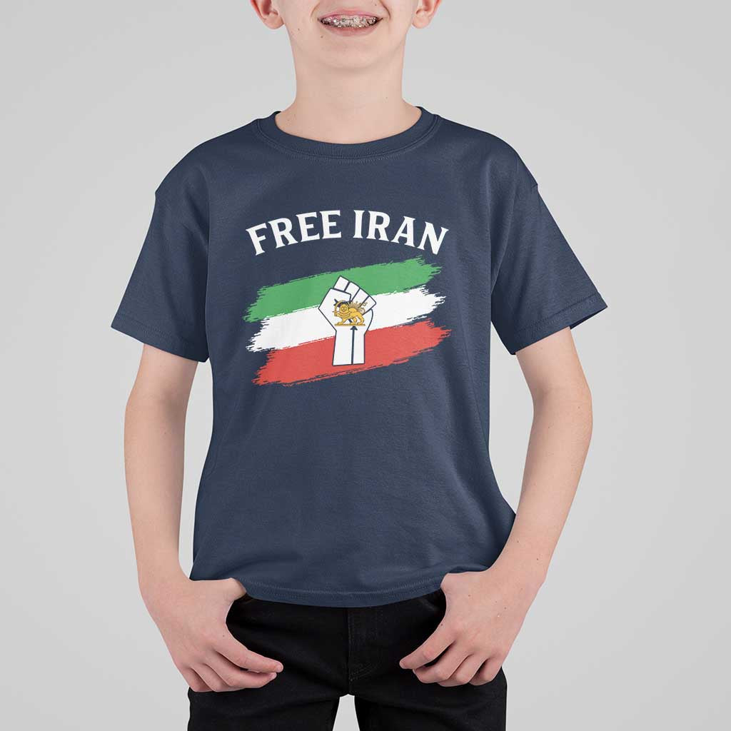 Free Iran T Shirt For Kid Support Iranian Freedom No War