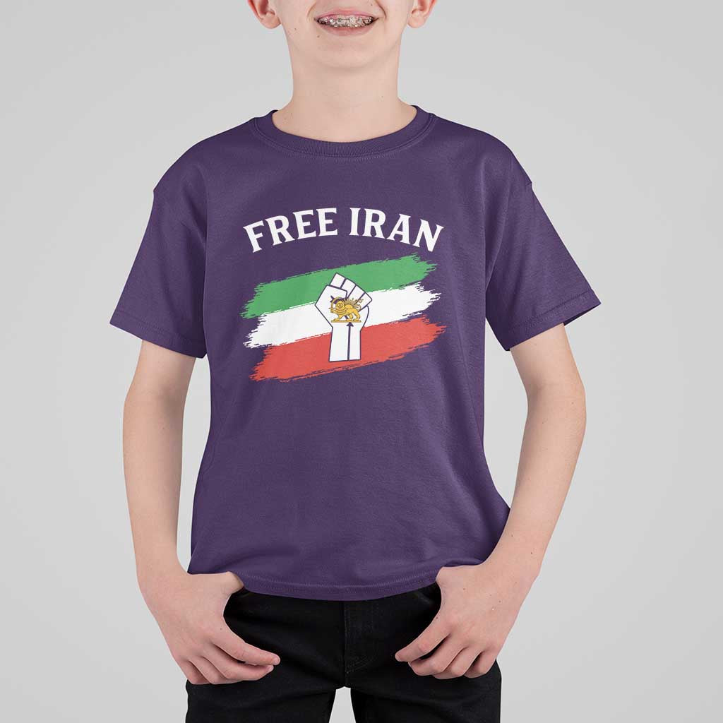 Free Iran T Shirt For Kid Support Iranian Freedom No War