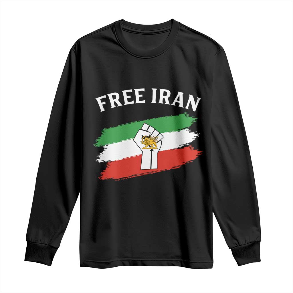 Free Iran Long Sleeve Shirt Support Iranian Freedom No War