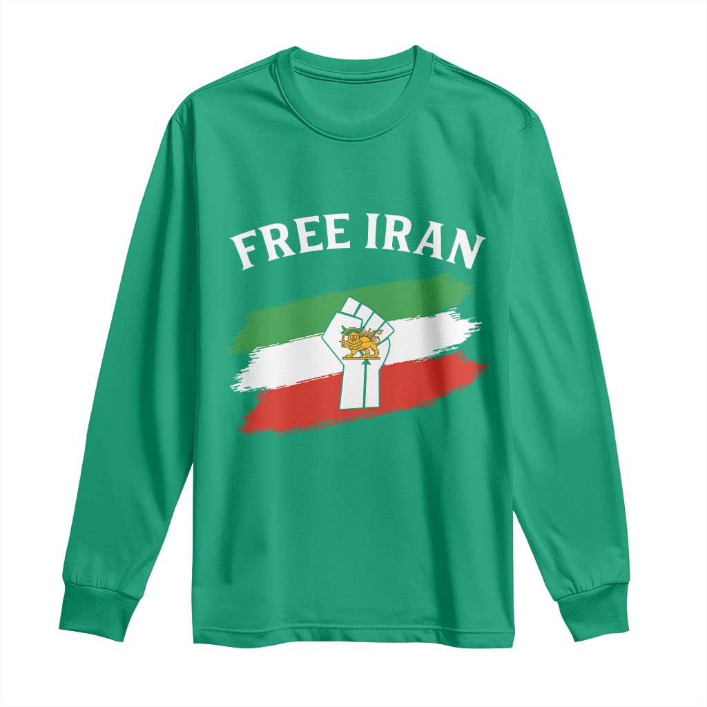 Free Iran Long Sleeve Shirt Support Iranian Freedom No War
