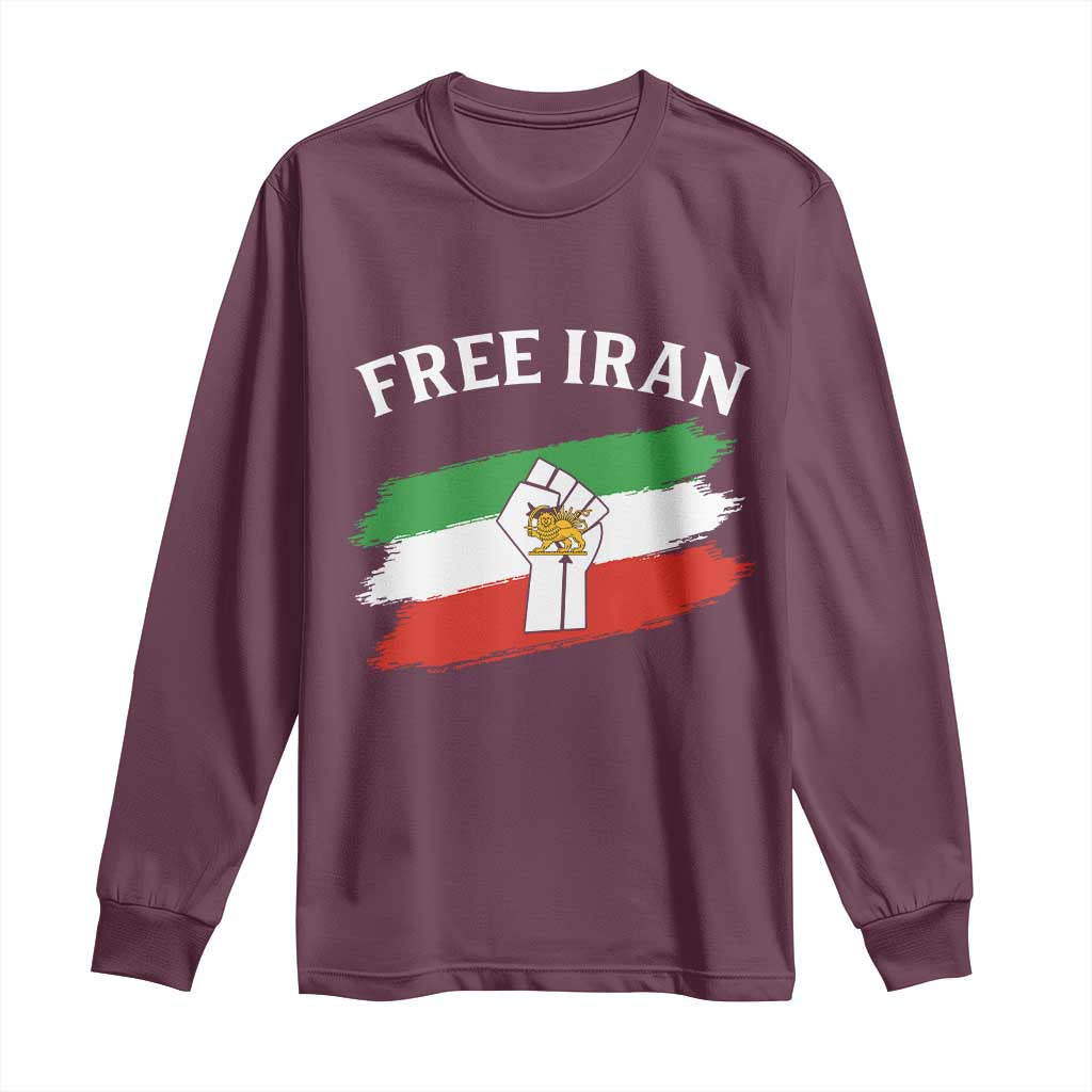 Free Iran Long Sleeve Shirt Support Iranian Freedom No War