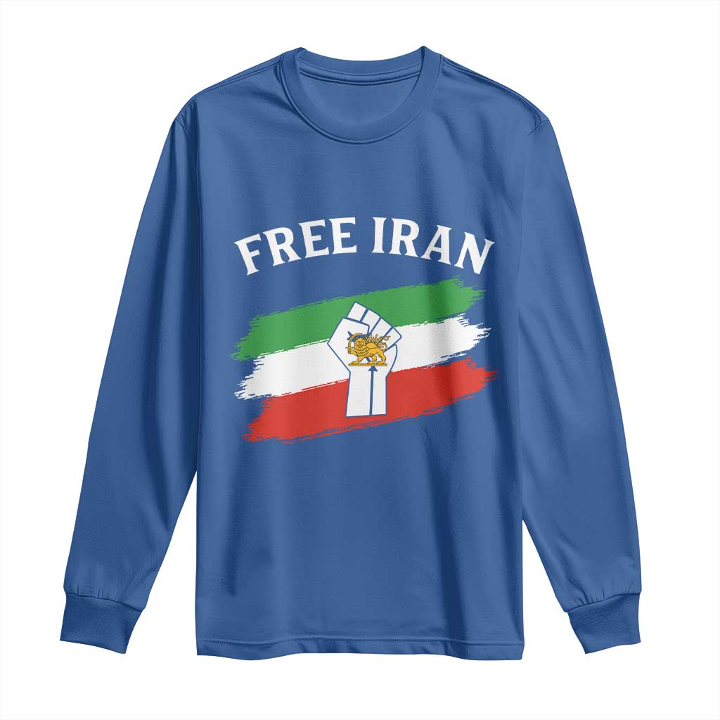 Free Iran Long Sleeve Shirt Support Iranian Freedom No War