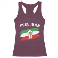 Free Iran Racerback Tank Top Support Iranian Freedom No War