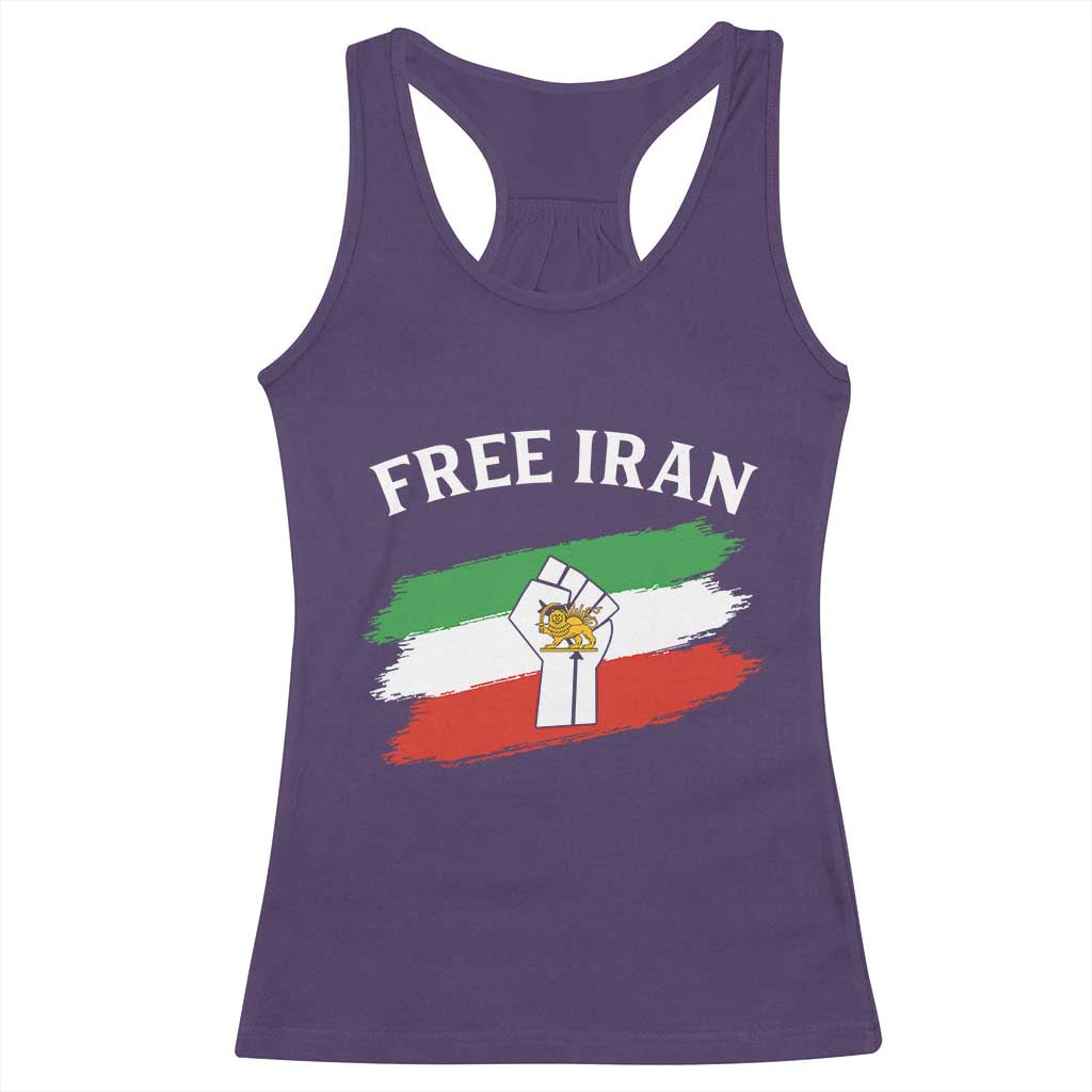 Free Iran Racerback Tank Top Support Iranian Freedom No War