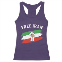 Free Iran Racerback Tank Top Support Iranian Freedom No War