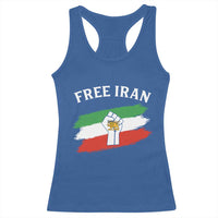 Free Iran Racerback Tank Top Support Iranian Freedom No War