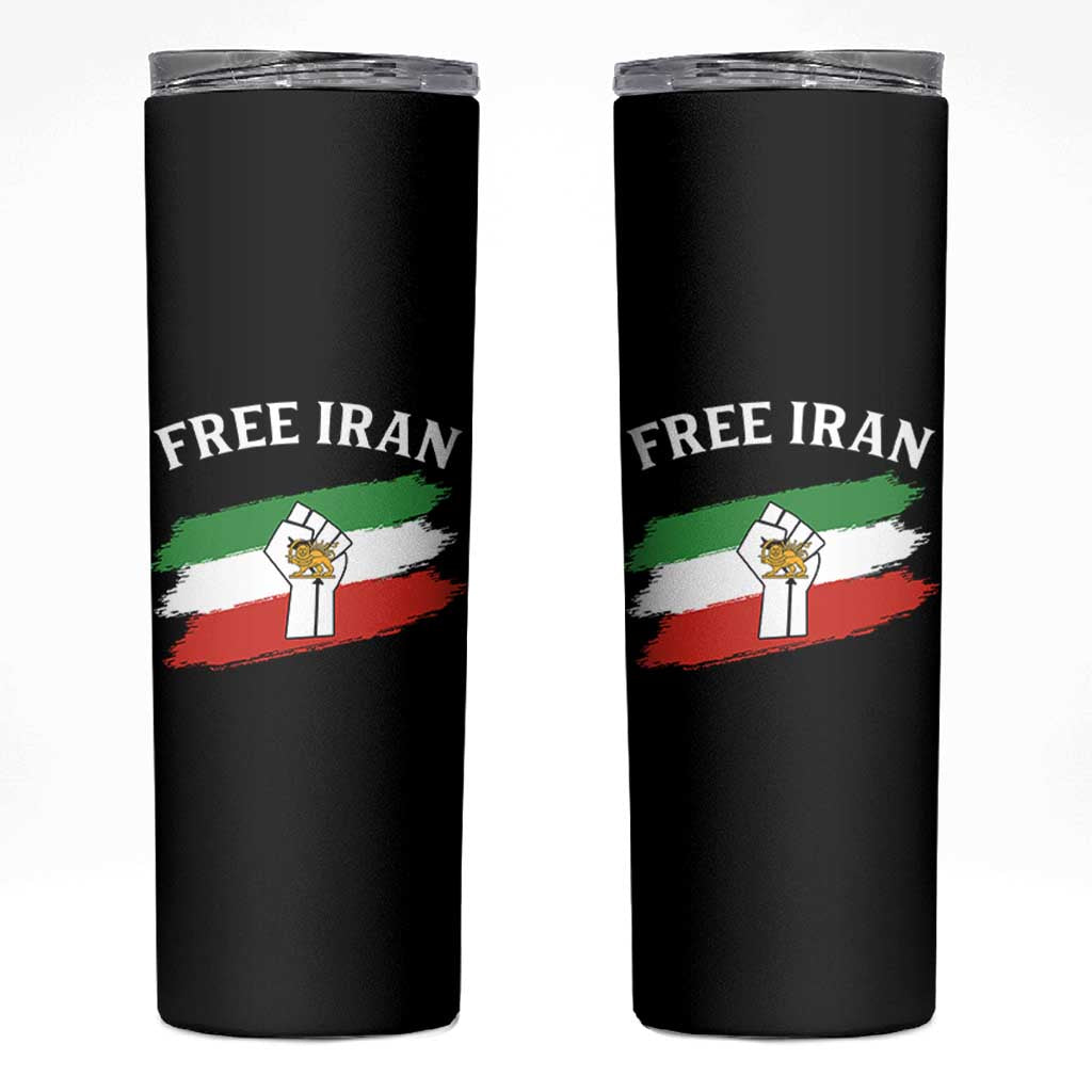 Free Iran Skinny Tumbler Support Iranian Freedom No War