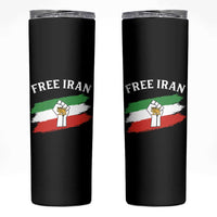 Free Iran Skinny Tumbler Support Iranian Freedom No War