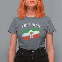Free Iran T Shirt For Women Support Iranian Freedom No War