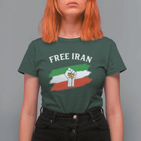Free Iran T Shirt For Women Support Iranian Freedom No War