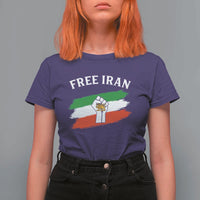 Free Iran T Shirt For Women Support Iranian Freedom No War
