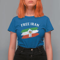 Free Iran T Shirt For Women Support Iranian Freedom No War