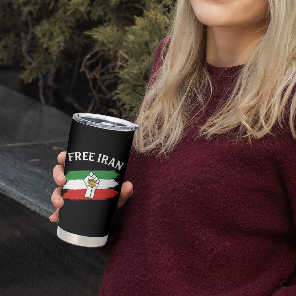 Free Iran Tumbler Cup Support Iranian Freedom No War