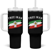 Free Iran Tumbler With Handle Support Iranian Freedom No War