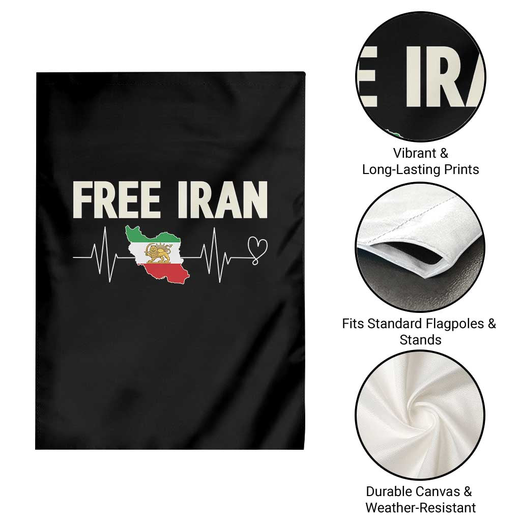 Free Iran Flag Garden Flag Support Iranian Freedom