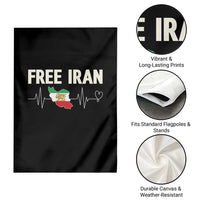 Free Iran Flag Garden Flag Support Iranian Freedom