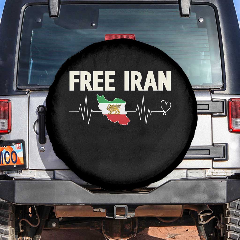 Free Iran Flag Spare Tire Cover Support Iranian Freedom