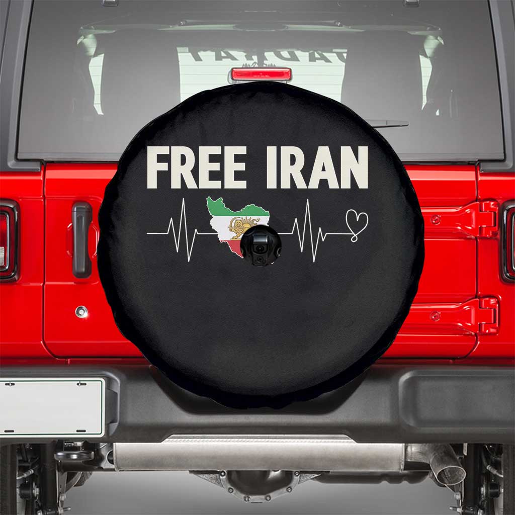 Free Iran Flag Spare Tire Cover Support Iranian Freedom