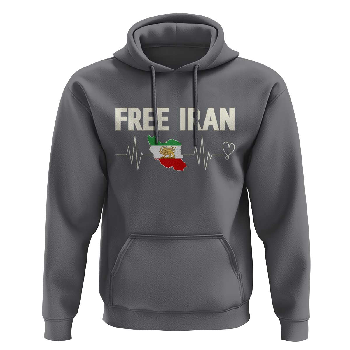 Free Iran Flag Hoodie Support Iranian Freedom