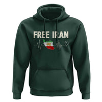Free Iran Flag Hoodie Support Iranian Freedom