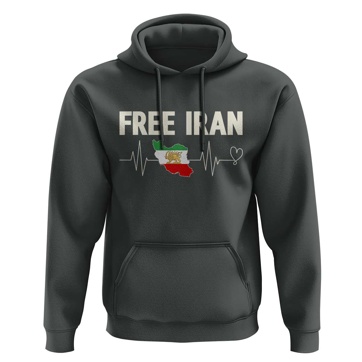 Free Iran Flag Hoodie Support Iranian Freedom