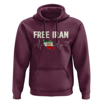 Free Iran Flag Hoodie Support Iranian Freedom