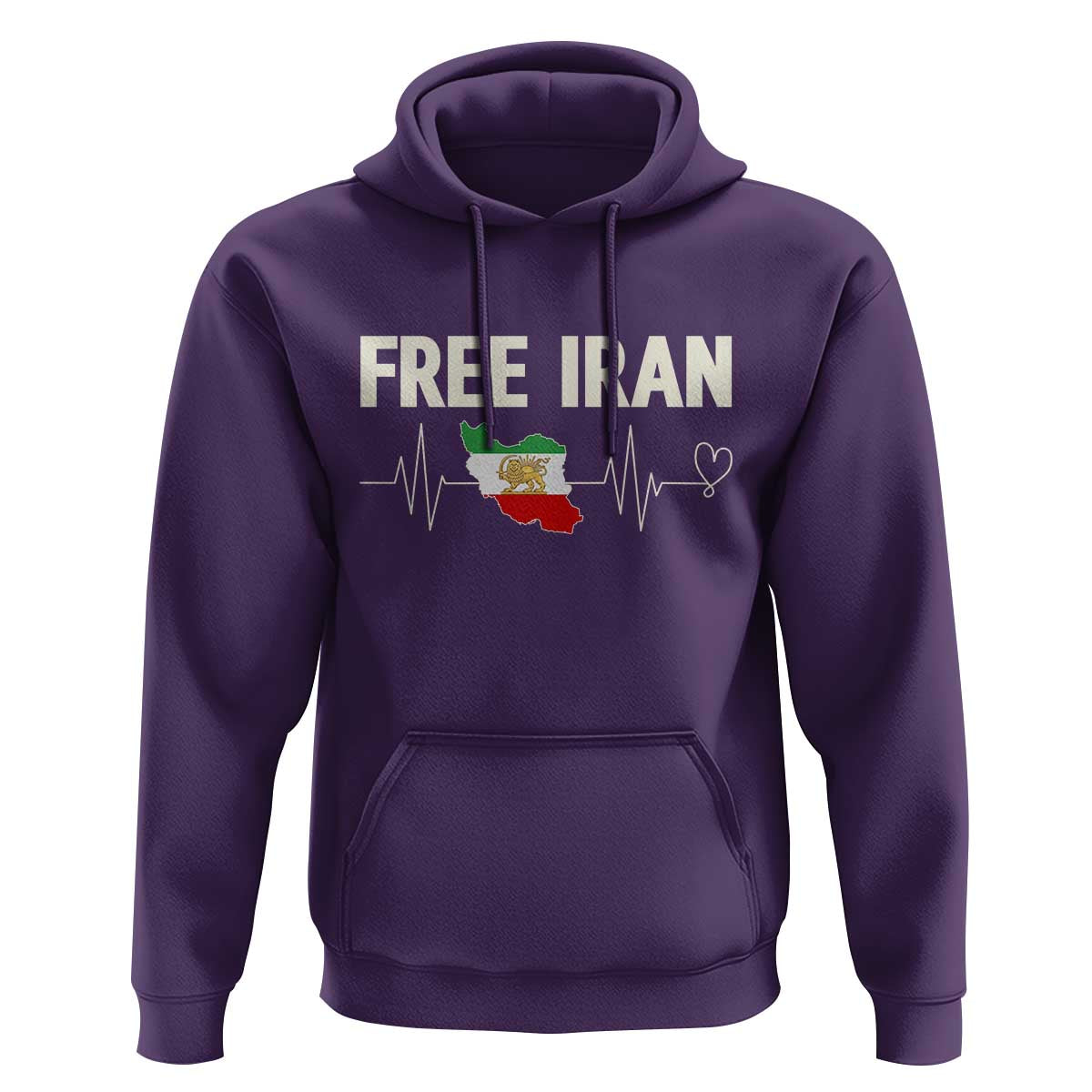 Free Iran Flag Hoodie Support Iranian Freedom