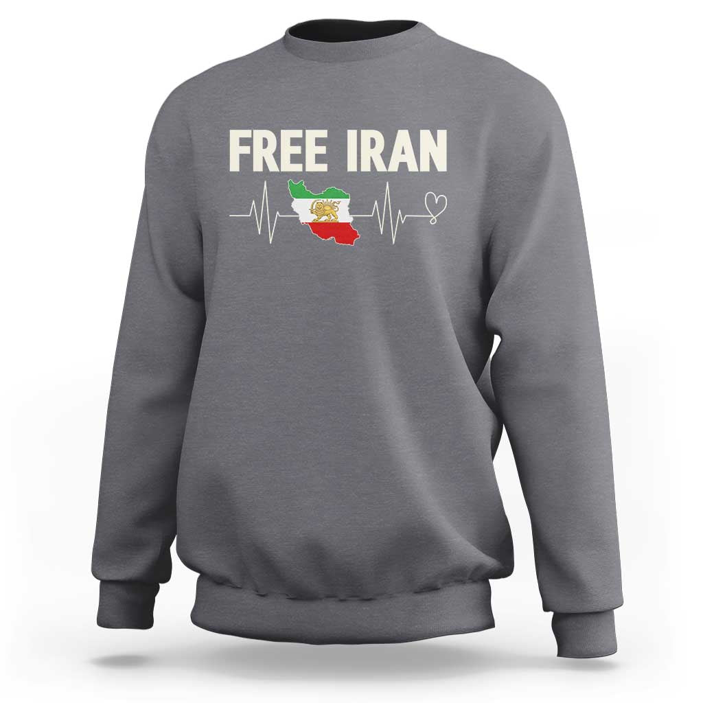 Free Iran Flag Sweatshirt Support Iranian Freedom