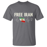 Free Iran Flag T Shirt Support Iranian Freedom