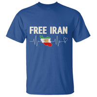 Free Iran Flag T Shirt Support Iranian Freedom
