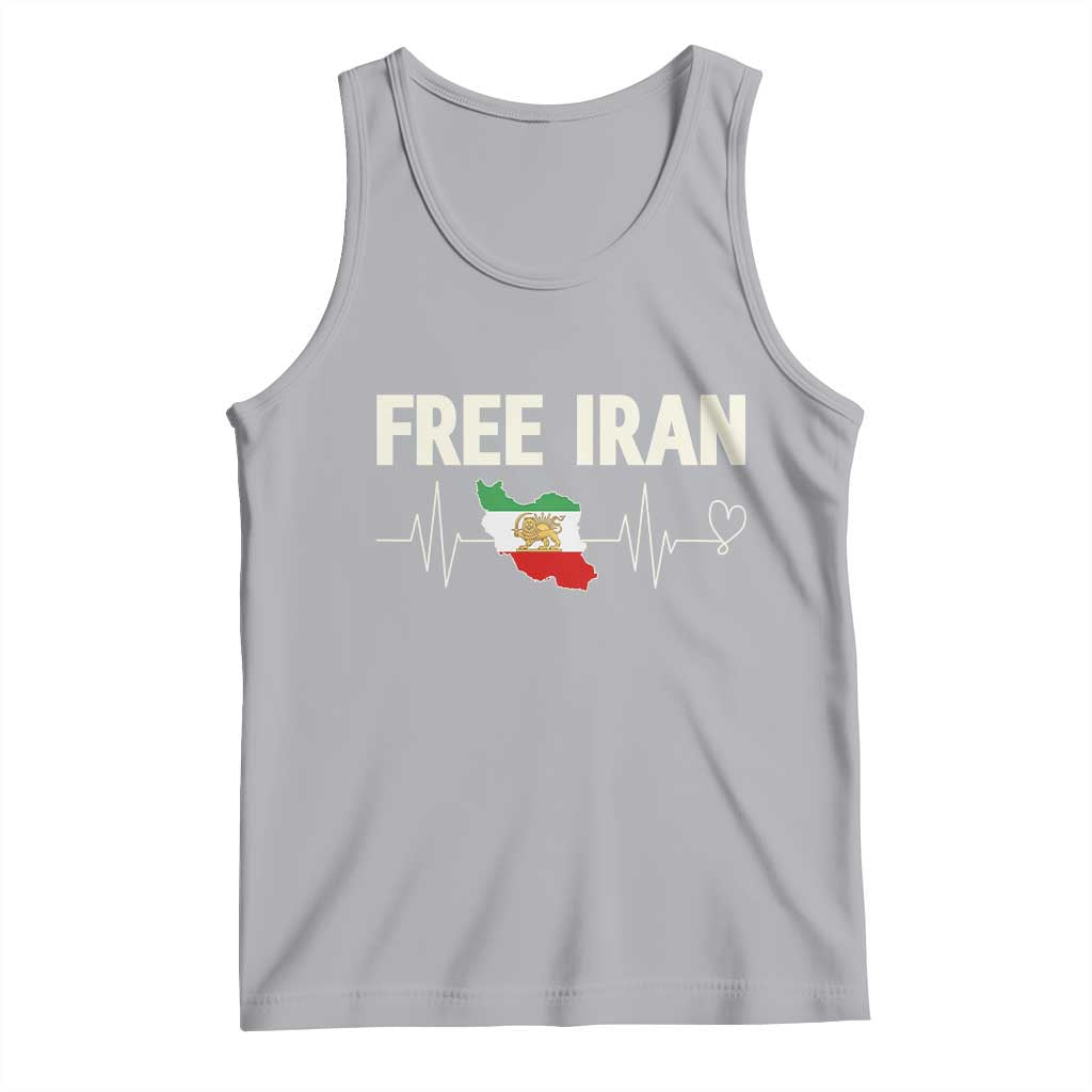 Free Iran Flag Tank Top Support Iranian Freedom